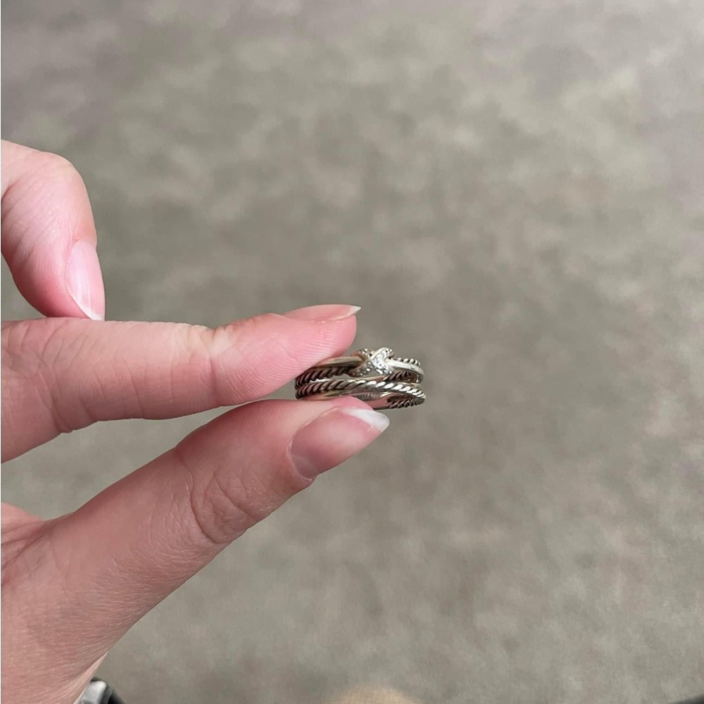 David Yurman Crossover Ring Size 7